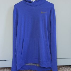 Blue and gray Nike hoodie